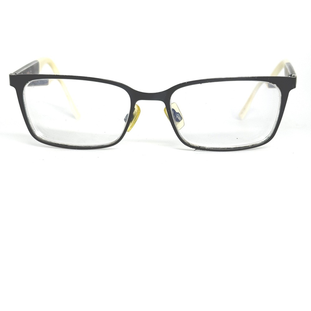 Boss Orange Hugo Boss Eyeglasses BO 0084‎ Black Cream Rectangular Frames 21977